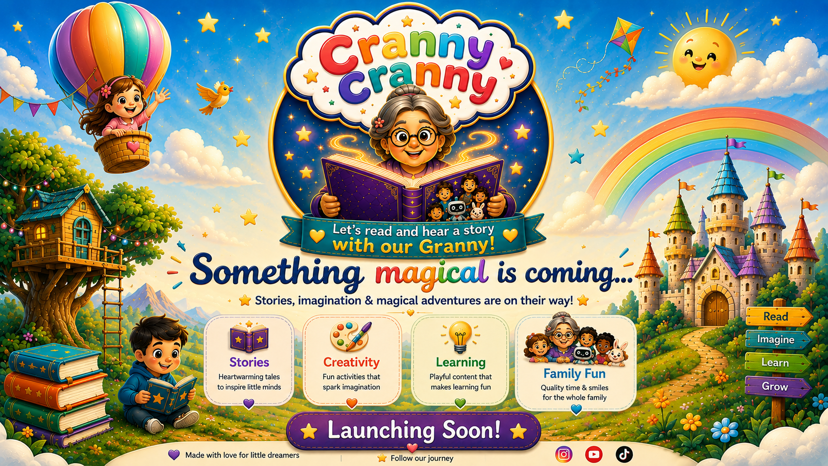 Cranny Cranny — Something magical is coming. Stories, creativity, learning and family fun.